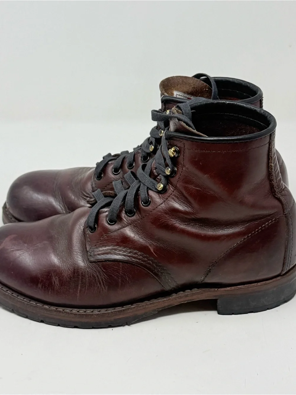 Red Wing Beckman Heritage 9011 Boots Mens 7 D Red Oxblood Leather USA Made